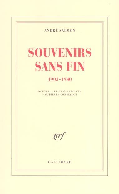 Emprunter Souvenirs sans fin (1903-1940) livre