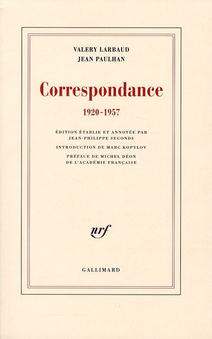 Emprunter Correspondance 1920-1957 livre