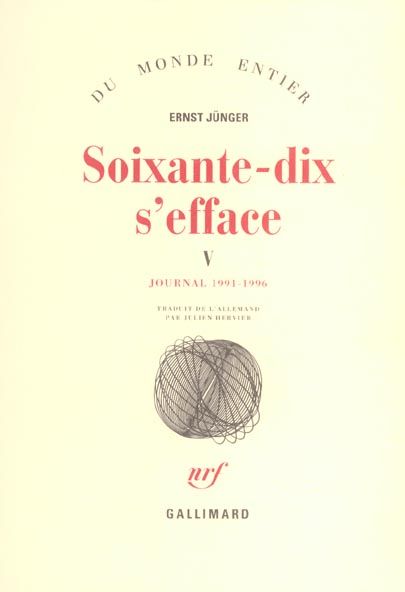 Emprunter Soixante-dix s'efface. Tome 5, Journal 1991-1996 livre