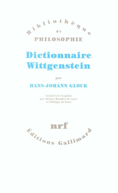 Emprunter Dictionnaire Wittgenstein livre