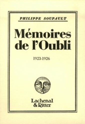 Emprunter Mémoires de l'oubli (1923-1926) livre