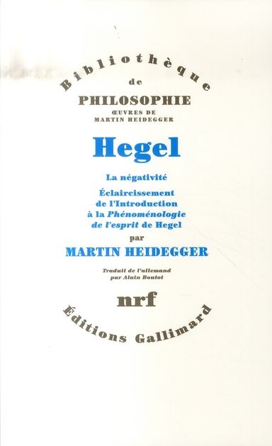 Emprunter Hegel. La négativité, éclaircissement de l'introduction à la Phénoménologie de l'esprit de Hegel livre