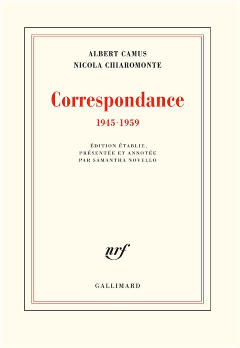 Emprunter Correspondance (1945-1959) livre