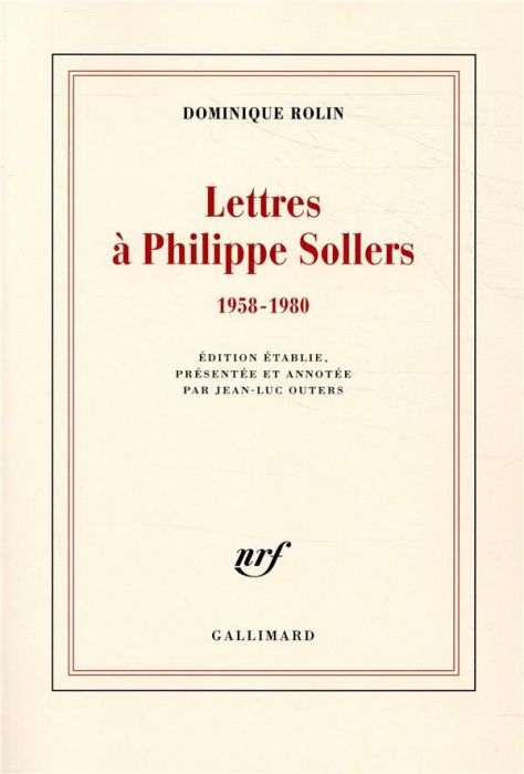 Emprunter Lettres à Philippe Sollers. 1958-1980 livre