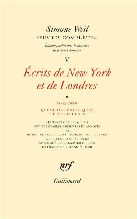 Emprunter Oeuvres complètes. Tome 5, Ecrits de New York et de Londres, Volume 1, (1942-1943), Questions polit livre