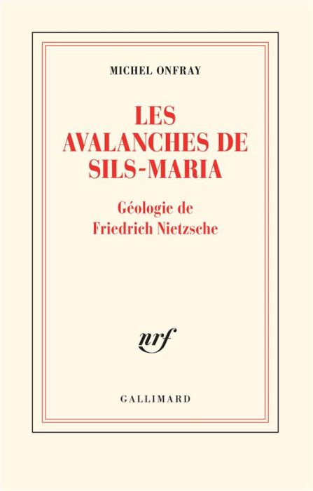 Emprunter Les avalanches de Sils-Maria. Géologie de Frédéric Nietzsche livre