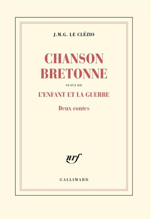 Emprunter Chanson bretonne suivi de L'enfant et la guerre. Deux contes livre