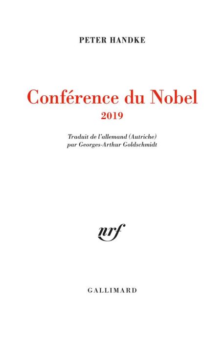 Emprunter Conférence du Nobel livre