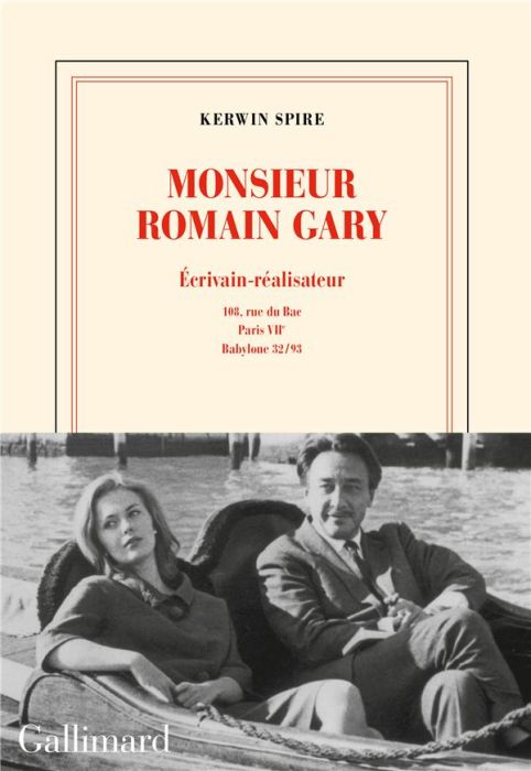 Emprunter Monsieur Romain Gary. Ecrivain-réalisateur - 108, rue du Bac - Paris, VIIe - Babylone 32-93 livre