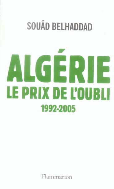 Emprunter Algérie, le prix de l'oubli livre