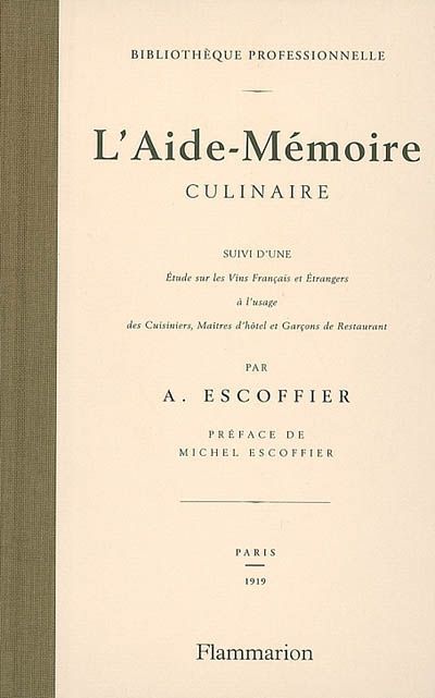 Emprunter L'Aide-Mémoire culinaire livre