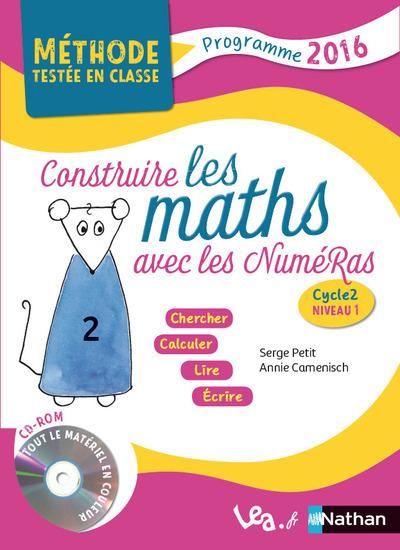 Emprunter Construire les maths avec les Numéras. Cycle 2, niveau 1, Edition 2016, avec 1 CD-ROM livre