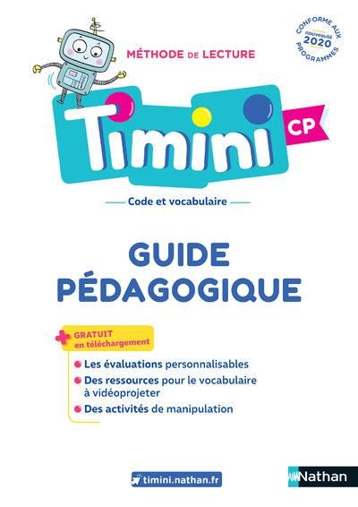 Emprunter Méthode de lecture Timini CP. Guide pédagogique, Edition 2020 livre