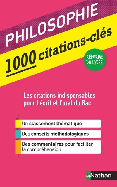 Emprunter Philosophie 1000 citations-clés. Edition 2020 livre