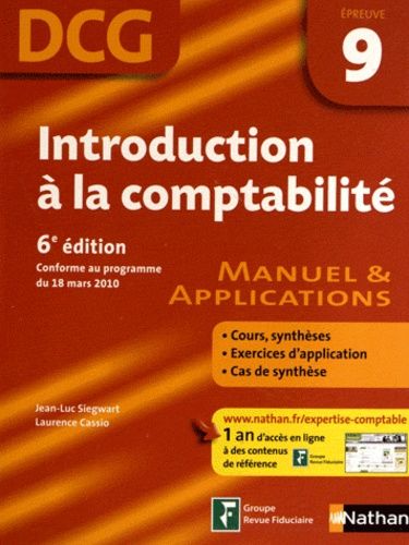 Emprunter Introduction à la comptabilité DCG 9. Manuel & applications, 6e édition livre