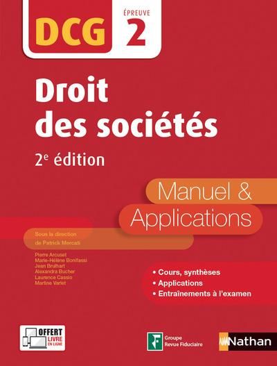 Emprunter Droit des sociétés DCG 2. Manuel & applications, 2e édition livre