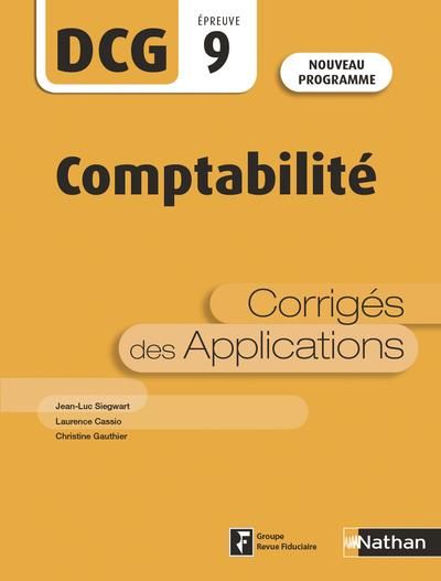 Emprunter Comptabilité DCG 9. Corrigés des applications, Edition 2019-2020 livre