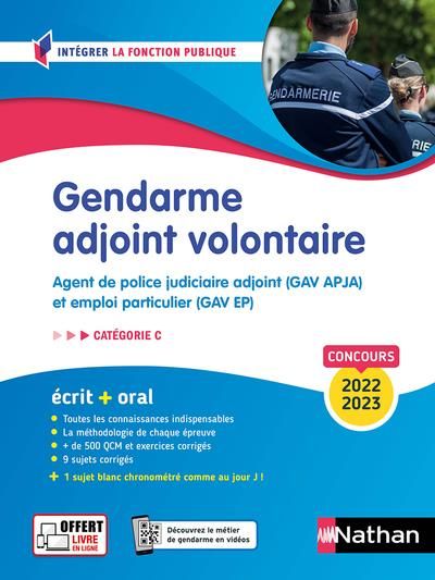 Emprunter Gendarme adjoint volontaire. Agent de police judiciaire adjoint (GAV APJA) et emploi particulier (GA livre