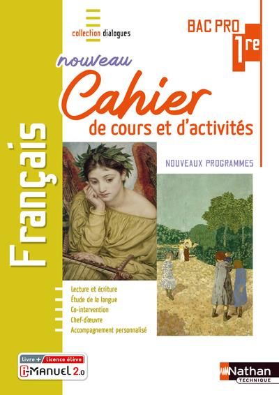 Emprunter Français 1re Bac Pro. Cahier de cours et d'activités, Edition 2022 livre