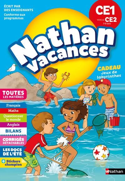 Emprunter Nathan Vacances Du CE1 vers le CE2 7/8 ans. Edition 2018 livre
