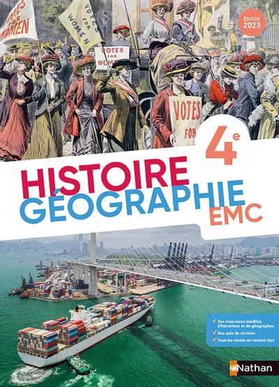Emprunter Histoire Géographie EMC 4e. Edition 2023 livre