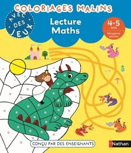 Emprunter Lecture Maths Coloriages malins MS livre