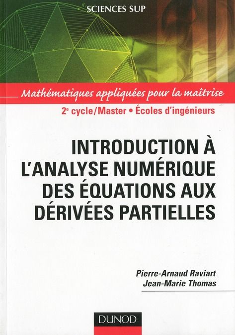 Emprunter Introduction à l'analyse numérique des équations aux dérivées partielles livre