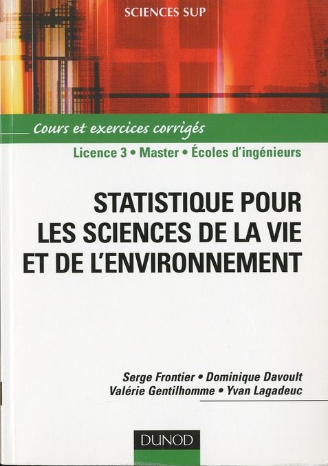 Emprunter Statistique pour les sciences de la vie et de l'environnement livre