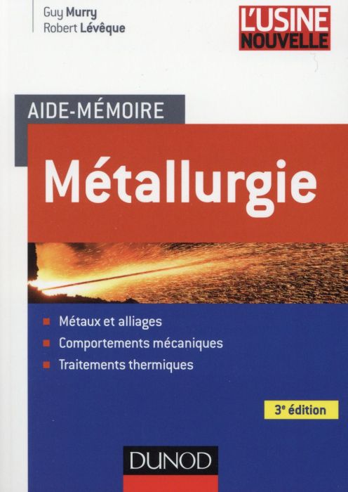 Emprunter Aide-mémoire métallurgie 3ème édition livre