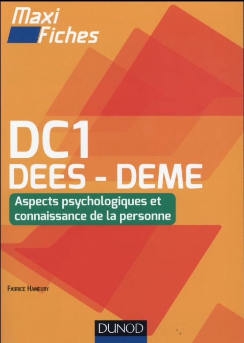 Emprunter DC1 DEES-DEME. Aspects psychologiques et connaissance de la personne livre