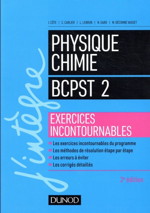 Emprunter Physique-Chimie BCPST 2. Exercices incontournables, 2e édition livre