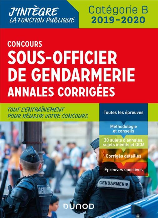 Emprunter Concours Sous-officier de gendarmerie. Annales corrigées, Edition 2019-2020 livre