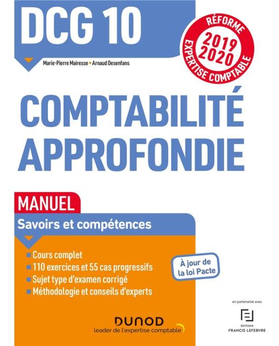 Emprunter Comptabilité approfondie DCG 10 . Manuel, Edition 2019-2020 livre