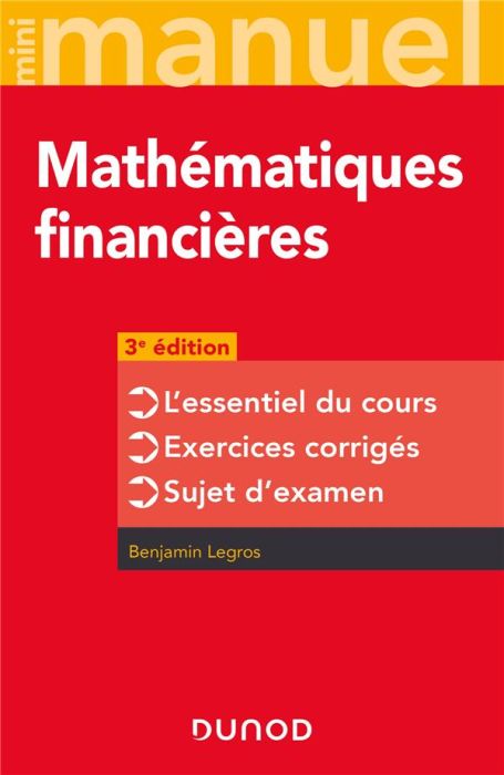 Emprunter Mini manuel Mathématiques financières. 3e édition livre