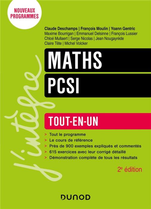 Emprunter Maths PCSI. Tout-en-un, 2e édition livre
