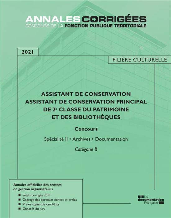 Emprunter Assistant de conservation - Assistant de conservation principal de 2e classe du patrimoine et des bi livre
