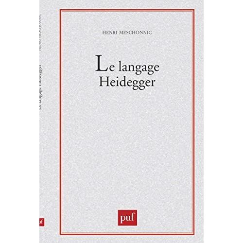 Emprunter Le Langage Heidegger livre