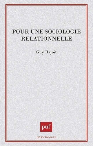 Emprunter Pour une sociologie relationnelle livre