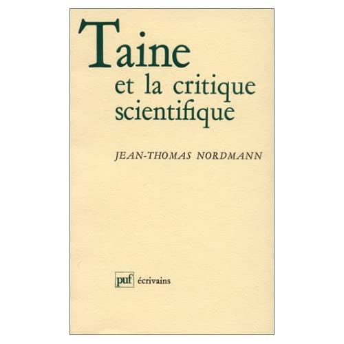 Emprunter Taine et la critique scientifique livre