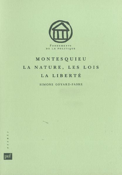 Emprunter Montesquieu. La nature, les lois, la liberté livre