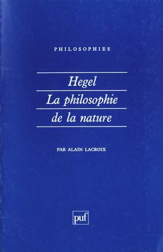 Emprunter Hegel, la philosophie de la nature livre