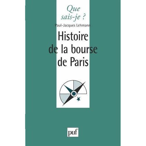 Emprunter Histoire de la Bourse de Paris livre