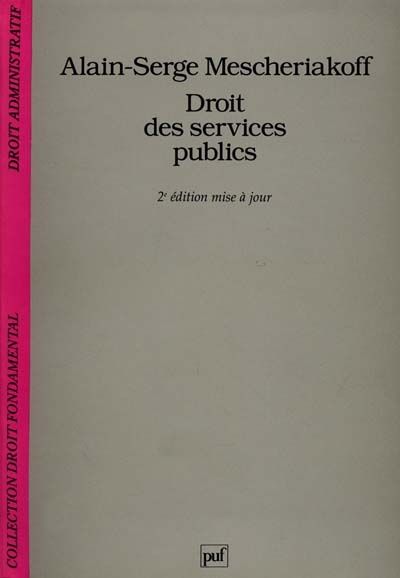 Emprunter Droit des services publics. 2e édition livre