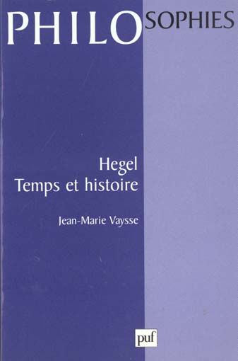 Emprunter Hegel, temps et histoire livre