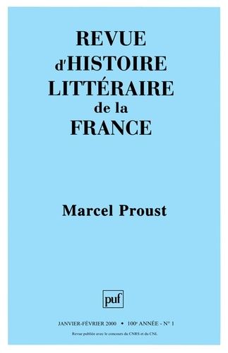 Emprunter Revue d'histoire littéraire de la France N° 1, Janvier-février 2000 : Marcel Proust livre