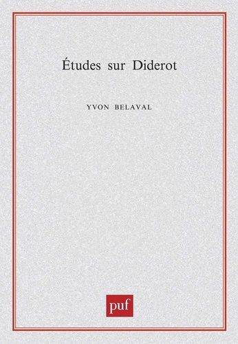 Emprunter Etudes sur Diderot livre