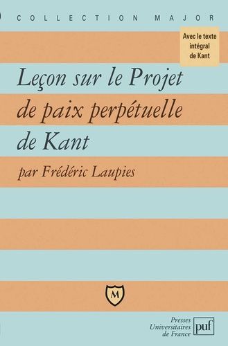 Emprunter Leçon sur le Projet de paix perpétuelle de Kant livre