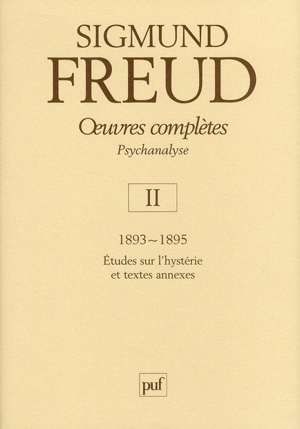 Emprunter Oeuvres complètes Psychanalyse. Volume 2, 1893-1895 livre