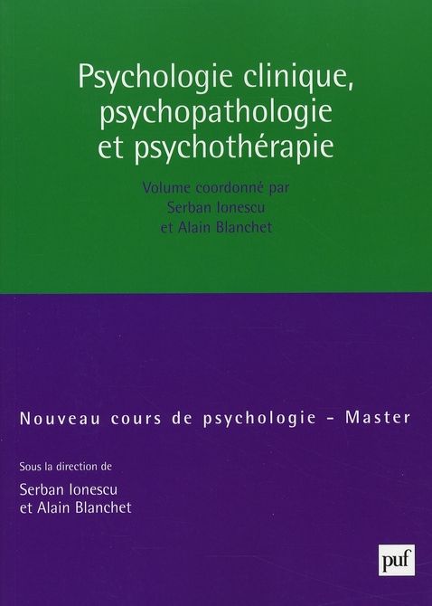 Emprunter Psychologie clinique, psychopathologie, psychothérapie livre
