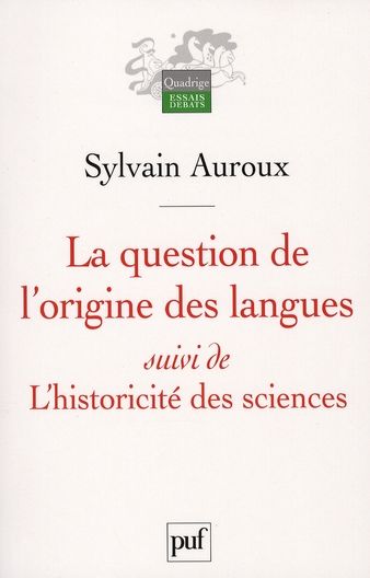 Emprunter La question de l'origine des langues suivi de L'historicité des sciences livre